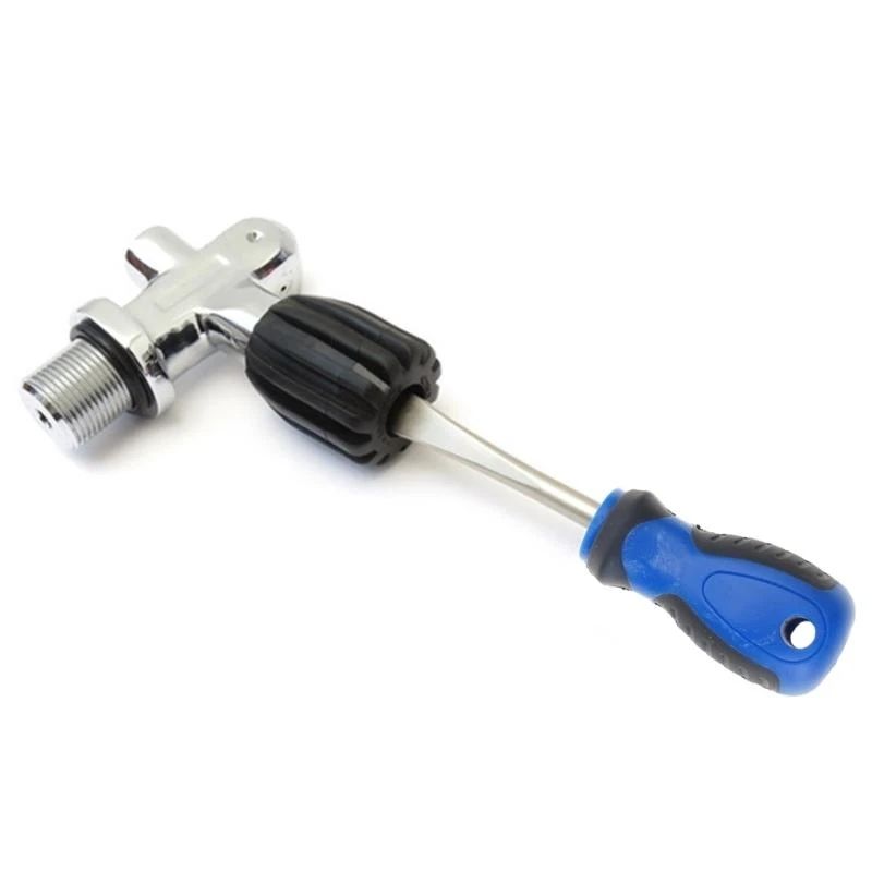 أداة إزالة صمامات خزان الغوص، مفتاح ربط، مفكات براغي ذات عجلة عقارب