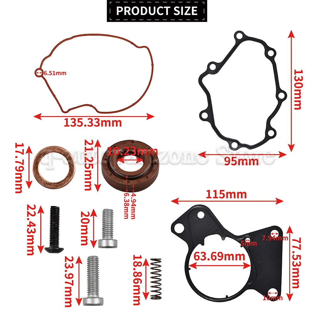 Vacuum Pump Repair Kits For VW Transporter Touareg T5 Transporter 2.5 TDI 070145209F 070145209H 070145209J 07Z145209B 070145209F