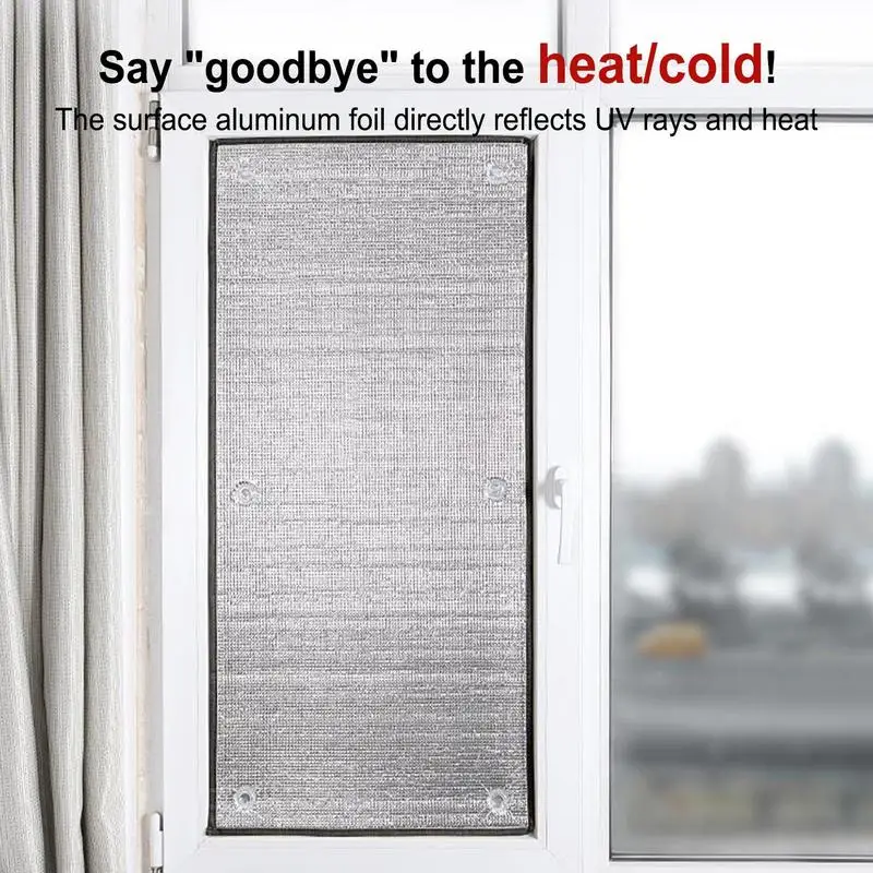 Double Sided Aluminum Foil Film RV Window Insulation Film Auto Insulation Heat Shield Roof Wall RV Car Interior Accessories