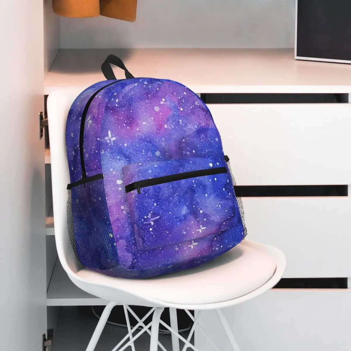 Space Galaxy Constellation Backpack Daypack Large Capacity Children BookBag School Bag Shoulder Bags for Men Women