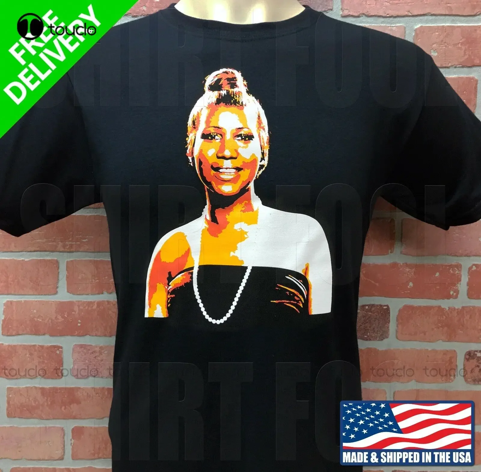 Aretha Franklin Queen Of Soul Custom Design T-Shirt Oversized Shirts For Women Fashion Tshirt Summer New Popular Streetwear