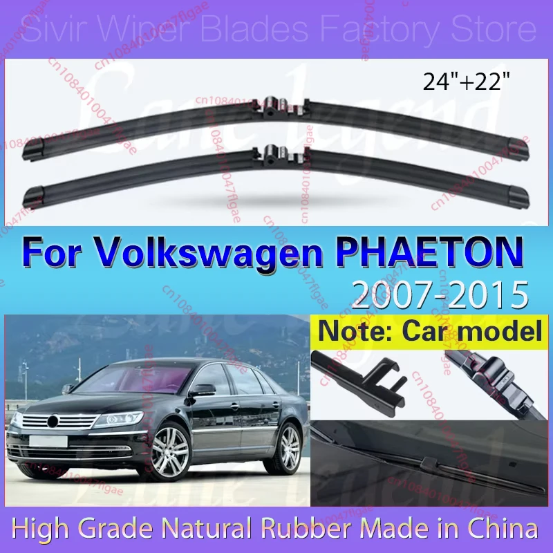 

Car Wiper Blade Front Window Windshield Rubber Refill Wiper For Volkswagen PHAETON 2007 - 2015 LHD 24"+22" Car Accessories