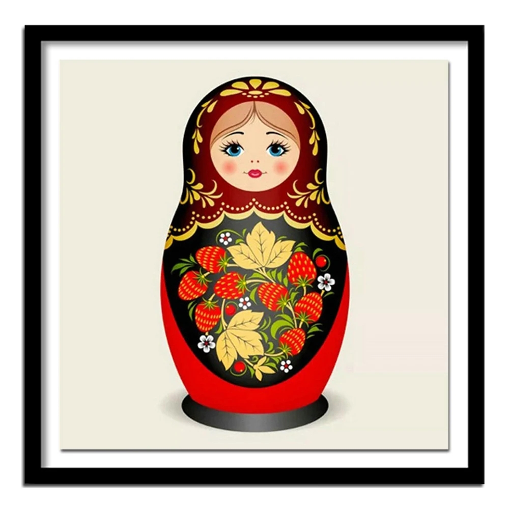 Russian matryoshka Pattern Diamond Embroidery DIY Needlework Diamond Painting Cross Stitch 5D Rhinestones  Painting