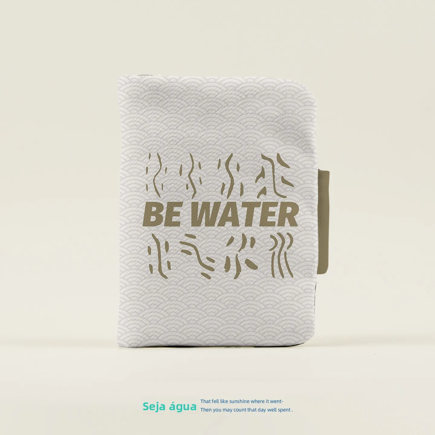 travel-document-wallet-passport-holder-ticket-clip-organizer-be-water-my-friend-print-functional-square-bag-for-adults