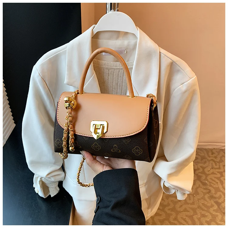 

Роскошная женская сумка с золотой фурнитурой, женская сумка через плечо из натуральной кожи, популярный дизайнерский бренд