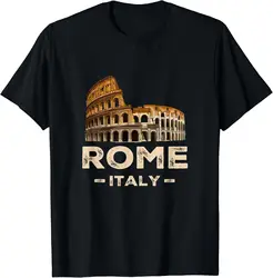 NEW! Vintage Roma Italia Colosseum Rome Italy Lover Gift T-Shirt - MADE IN USA