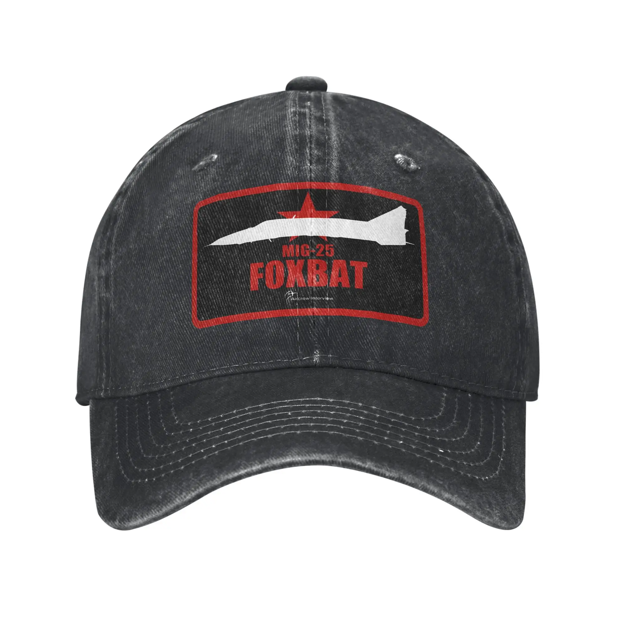 Men Women Mig-25 Foxbat Fighter Jet  Caps Accessories Baseball Caps Vintage  Snapback Hat Adjustable