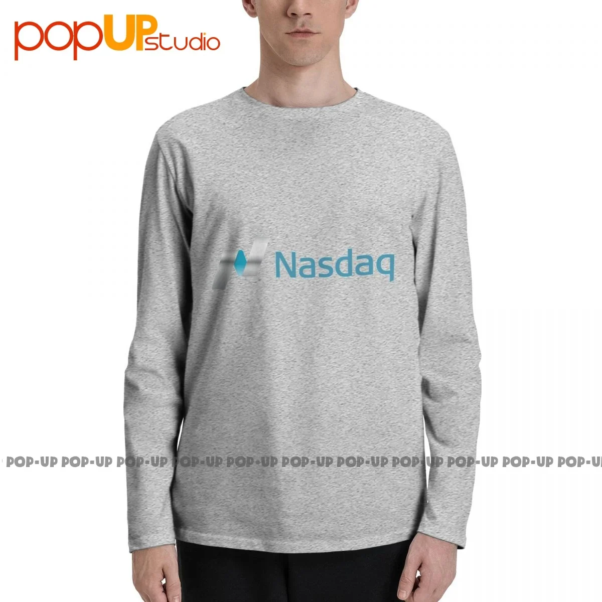 Nasdaq Logo Stock Market Investor Trader 01 Long Sleeve T-Shirts T-shirt Tee Vtg Cotton Hip Hop Hot Selling