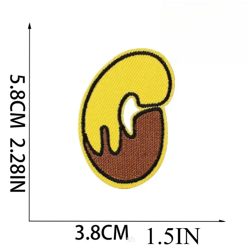

Bee Element English Letter Embroidery Cloth Sticker Embroidery Iron on Patch Cartoon Bumblebee Patch Sticker