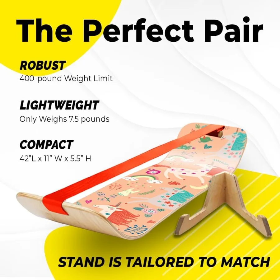 لوح التوازن SlackBoard GiBoard للبالغين مثالي للتدريب المنزلي في صالة الألعاب الرياضية والتمارين الرياضية الأساسية والمكتب واليوجا Agi #2