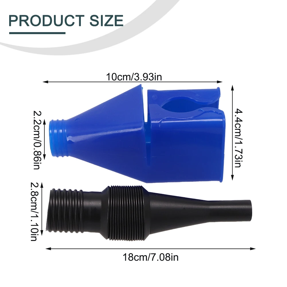 Car Refueling Funnel Gasoline Foldable Engine Oil Funnel Tool ABS Universal Flexible Draining Tool Snap Funnel