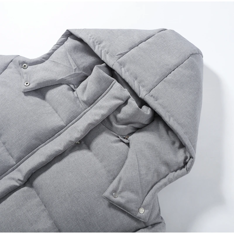 Winter Women's Cropped Padded Coats Hooded Stand Zip-up Full Sleeve Short Puffy Cotton Jacket 2026 Warm Casual Solid Outwear