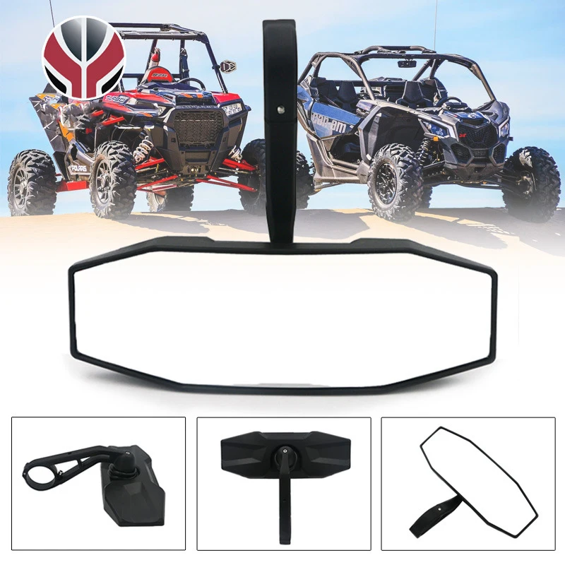 

Центральное зеркало заднего вида UTV для Polaris General RZR Ranger 570 900 1000 XP, выпуклое зеркало заднего вида, замена рулонной планки