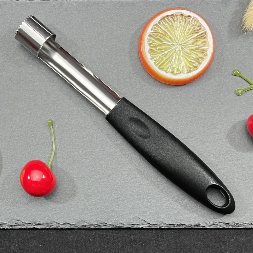 

2pcs Stainless Steel Fruit Corer Plastic Handle Multi-Functional Fruit Cutter Portable Labor-saving Core Remover Tool