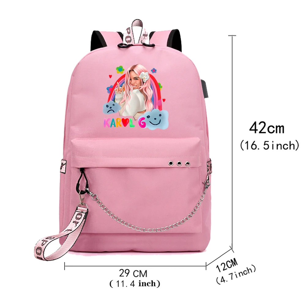 MañAna Sera Bonito Tour Mochila Karol G Backpack Popular Music Fashion Travel Backpacks Outdoor School Bag