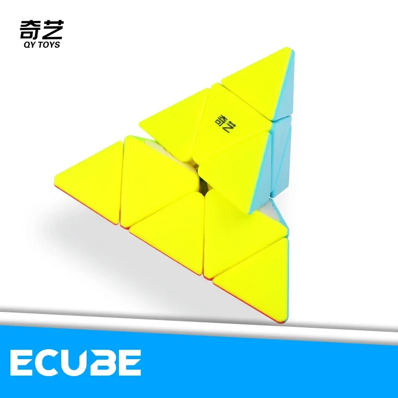 

[ECube] QiYi QiMing S2 Pyraminx QiMing A Stickerless Black Stickered 3x3x3 Magic Cube Professional Cubo Puzzle Toy For Children