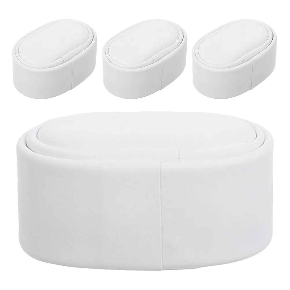 4Pcs Watch Winder Pillow White PU Sponge Cushion Small Watch Display Holder Replacement Case Bracelets Jewelry Storage Organizer view 5