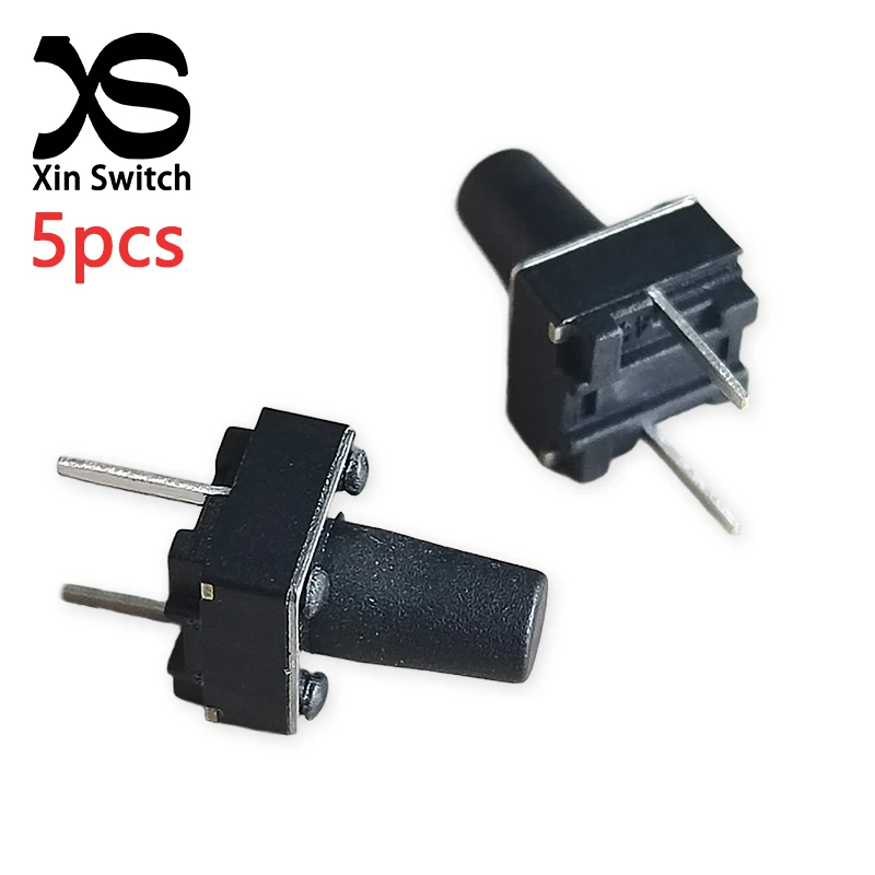 5PCS 6x6 (Mid 2-Pin) Tactile Self-Reset Small Switch 6*6 Handle Height 9.0mm Pin Length 3.5mm  50mA DC12V Momentary Micro Switch