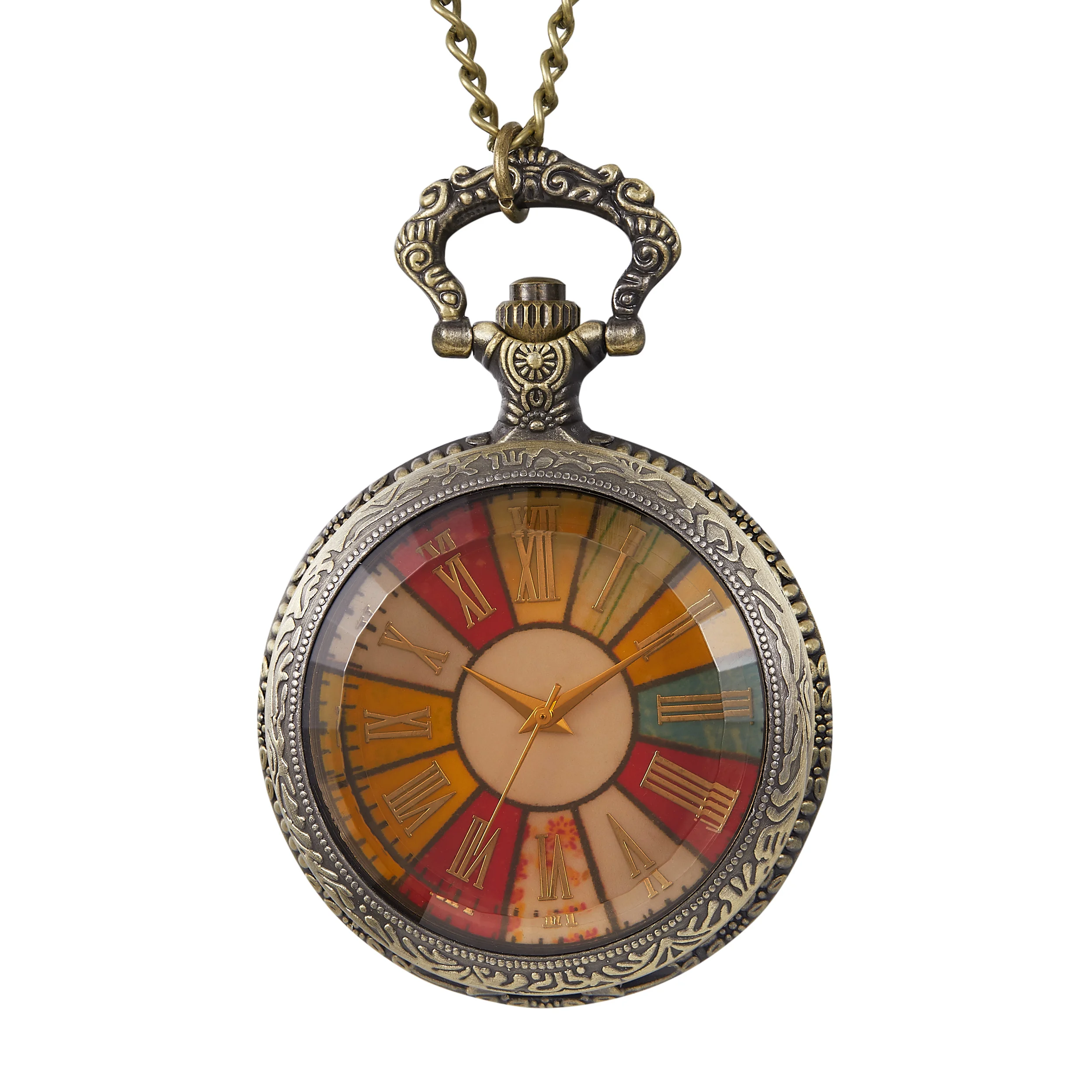 خمر الكلاسيكية ساعة جيب كوارتز رائعة منحوتة الأرقام الرومانية سلسلة قلادة الرجال النساء ساعات الجيب reloj دي bolsillo