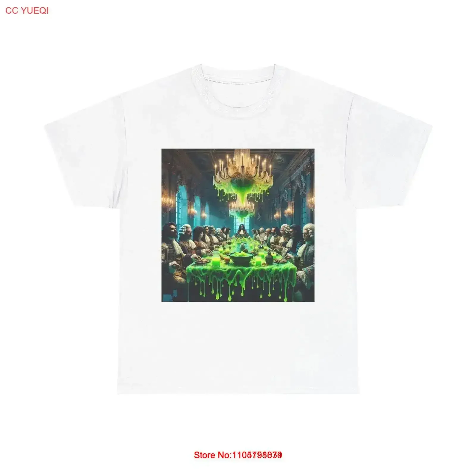 

Футболка для взрослых Slimewave Ренессанс Банкетная винтажная стираная домашняя уличная одежда Топ для повседневной одежды с графическим рисунком Дышащая стильная