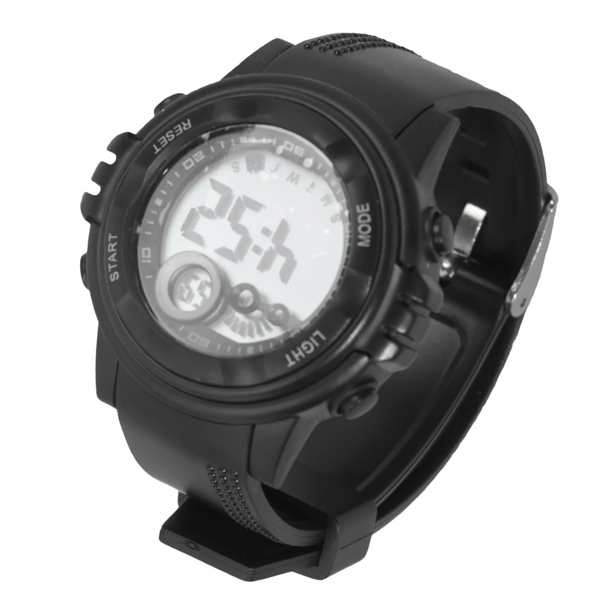 1pc Waterproof Kids Watch 30M Outdoor Digital Luminous Electronic Sports Timepiece Adjustable Strap For Boys Girls Black