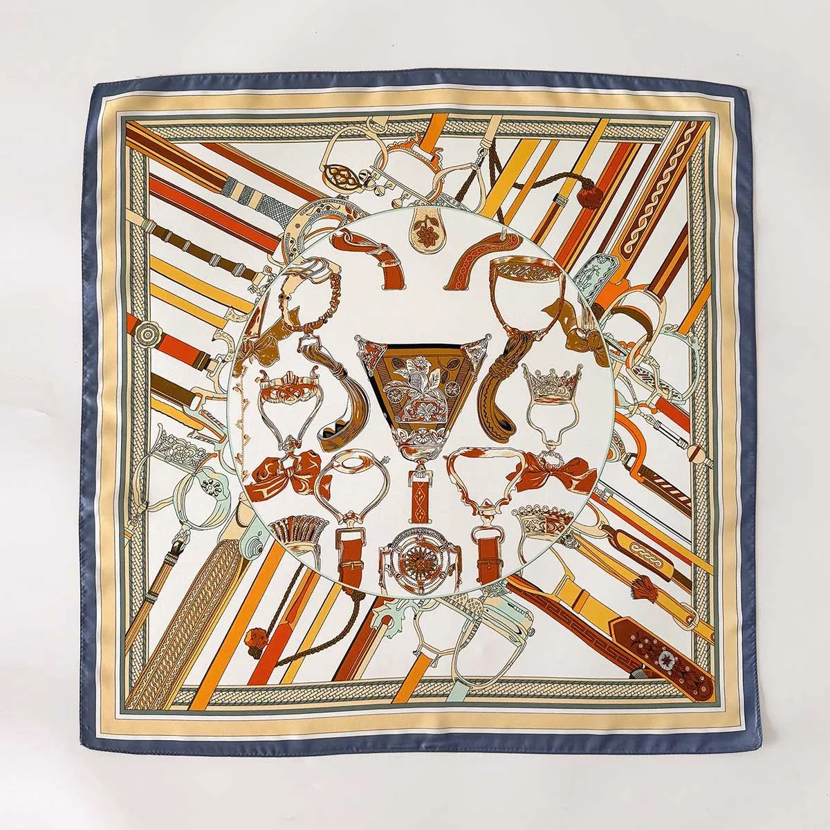 100% Natural Twill Silk Scarf for Women 65cm Neck Tie Double side Female Foulard Shawl Wrap Square Neckerchief Hijab Scarves