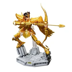 43CM Classic Cartoon Action Figure Saint Seiya Gold Archer Building Blocks Brick Toys Dolls Collectible Models Boys Girls Gift