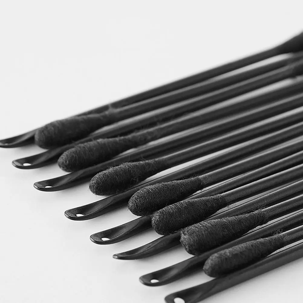 200本入り綿棒、メイク落とし用綿棒、細い先端、まつげエクステ除去用、使い捨てフェイシャルビューティーツール、メイク用綿棒