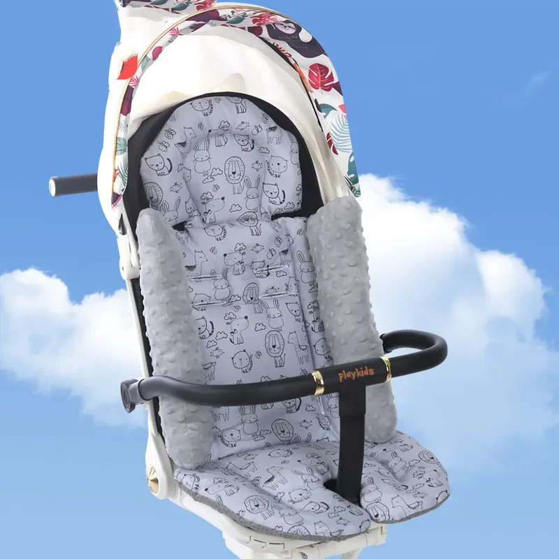 

Baby Stroller Seat Cushion Cotton Breathable Pushchair Car Cart High Chair Seat Baby Stroller Cushion Pad Accessories