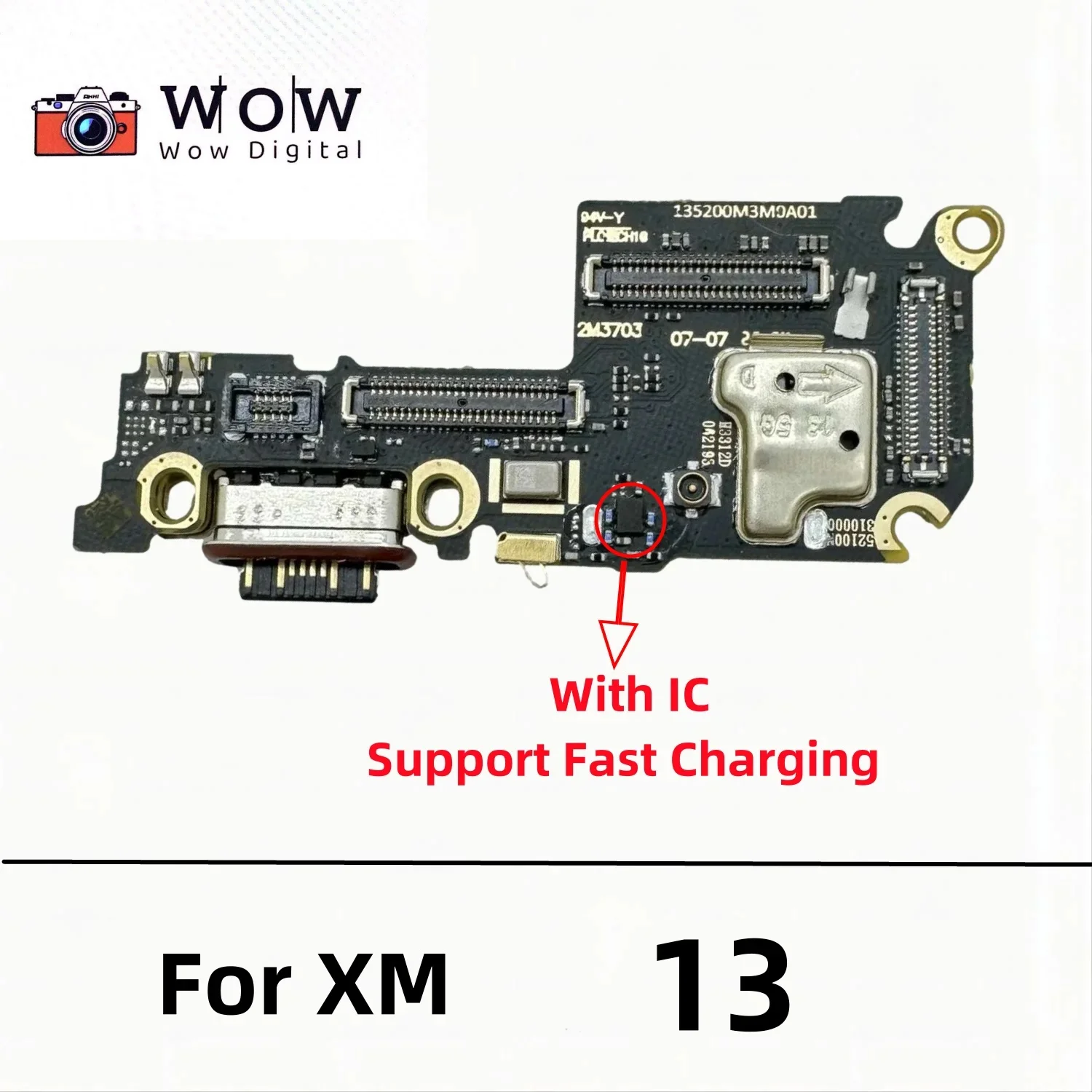 USB Charger For Xiaomi 13 Lite Dock Connector Board Charging Port Flex Cable Replacement Parts