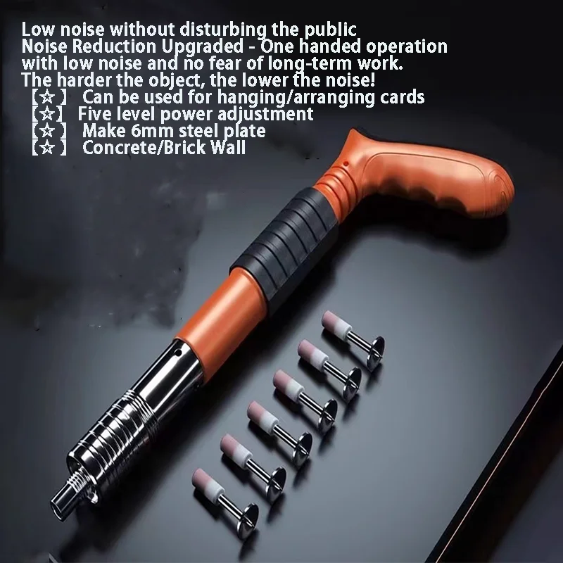 

Пистолет для гвоздей Cannon, Инструмент для гвоздей по бетону, Специальный воздушный пистолет для съемки гвоздей со встроенным глушителем, Новый специальный мини-пистолет для гвоздей из стали