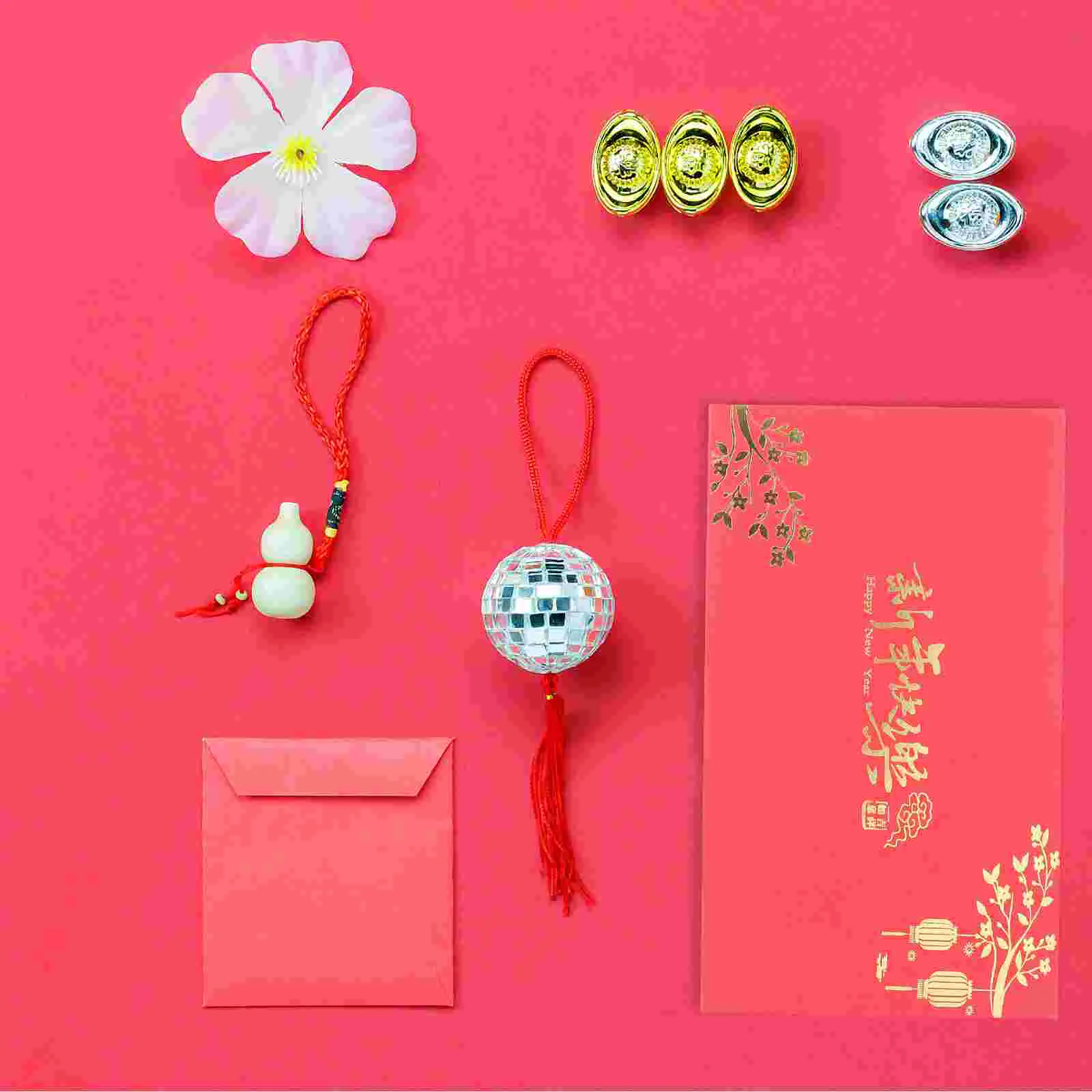 2021 Chinese New Year Eve Party Favor Greeting Card Cards Wishes Christmas Red Staff