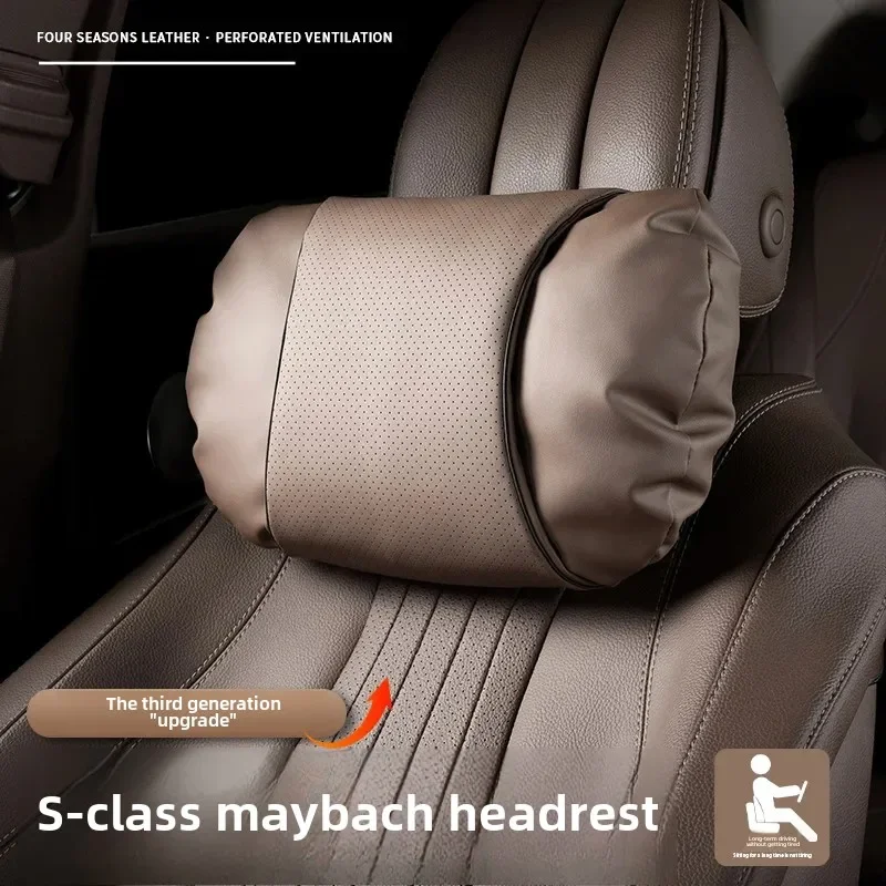 Car Headrest Comfortable Anti-fatigue Lumbar Cushion Suitable for Mercedes-Benz Seats Tesla Maybach BMW Interior Accessories New