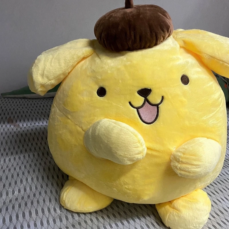 Anime Sanrio Pompompurin Plush Toys Big Size Lovely Pillow Gift Kids Super Soft Stuffed 40-50cm Pom Pom Purin Plushie Doll Room