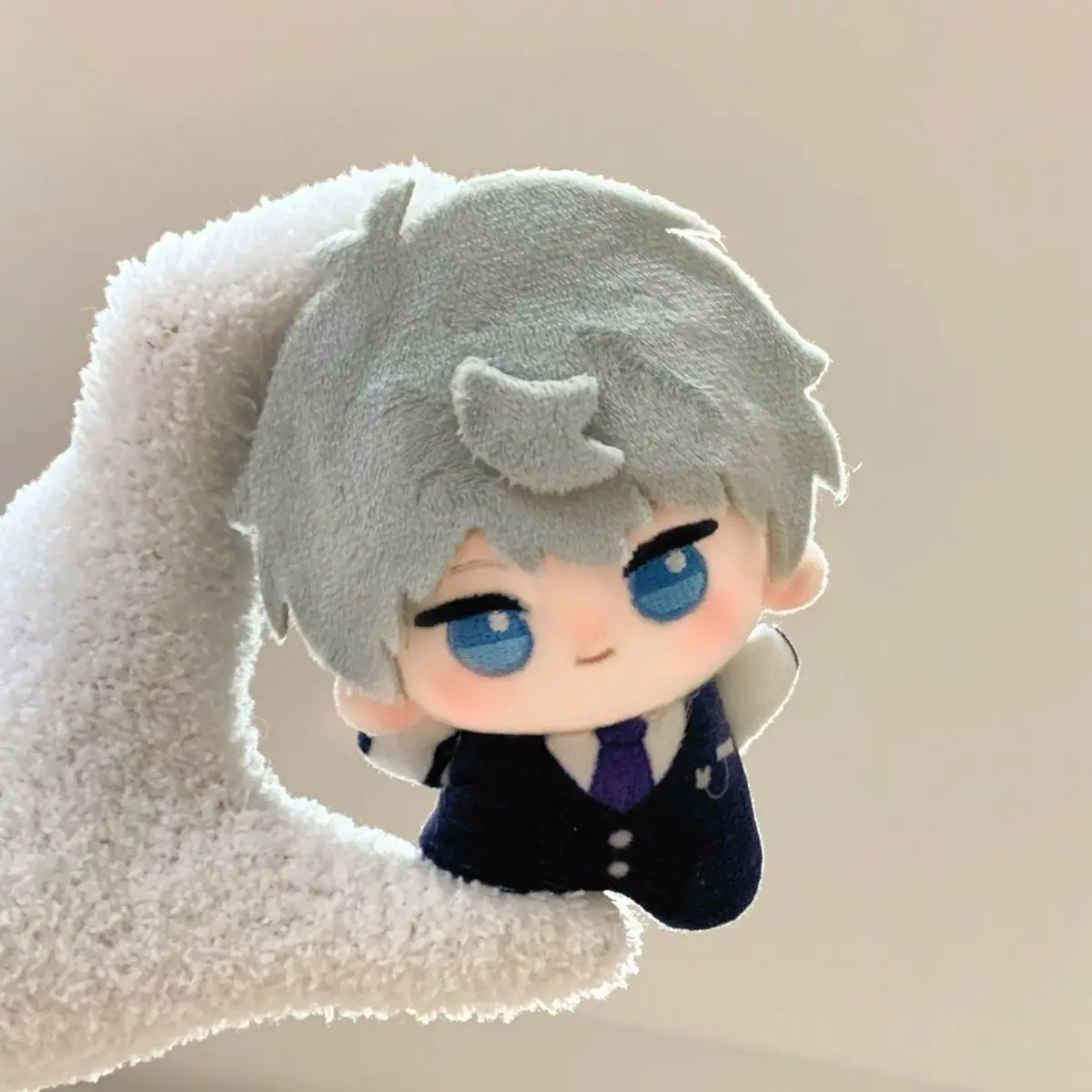 Anime Love And Deepspace Xavier Sylus Rafayel Zayne Cosplay dibujos animados relleno 10cm juguetes ornamento Maumet marioneta regalo de Halloween