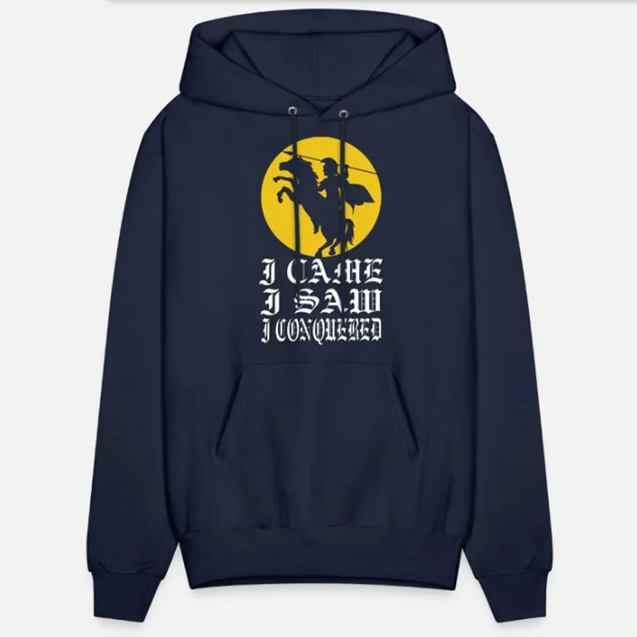 I Came I Saw I Conquered Roman Legion Pullover Hoodie 100% Cotton Comfortable Casual Mens Sweatshirt Fashion Streetwear