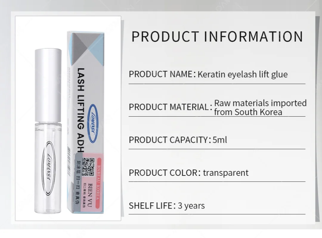 50 Bottles Korea LOMANSA Lash Lifting Glue For Eyelash Lift Perming Pestanas Adhesive Korea Clear Lash Perm Adhesive Wholesale