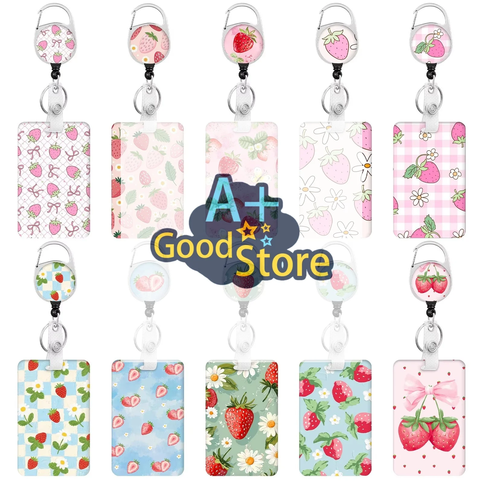 Retractable Badge Clip High Quality Badge Holder Id Badge Holder  For Men Women Backpack