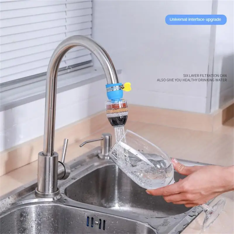 Showerheads Faucet Water Filter Household Retractable Rotatable Splash-proof Small Shower Water Filter Ordinary Faucet Universal