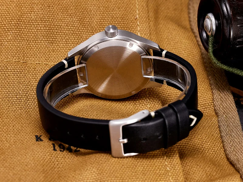 Baltany S2049 Herren-Automatikuhr, 39 mm, Pilot Sport, mechanische Armbanduhr, Saphirglas, 10 ATM wasserdicht, BGW-9, leuchtend, ST2130, Militär – Detail 10