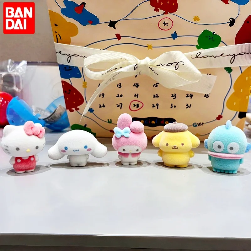 

Новые оригинальные коллекционные фигурки Bandai Flocked Gashapon (первый выпуск): Хангиодон, Куроми, Май Мелоди, Синаморолл. Подарок на день рождения.