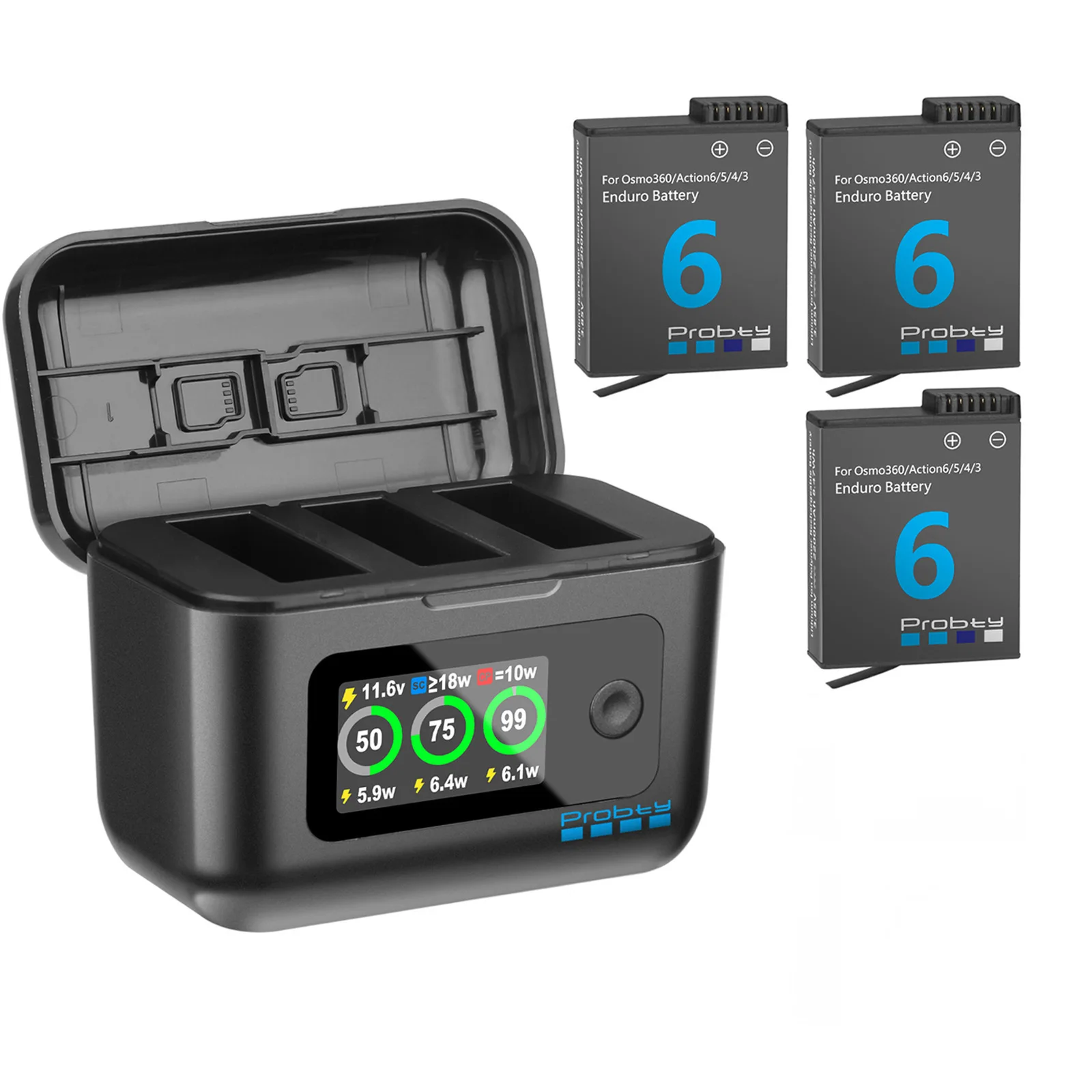 2200mAh Replacement Battery for DJI Osmo Action 6/5/4/3, Osmo 360, for DJI 3/4/5Pro Accessories