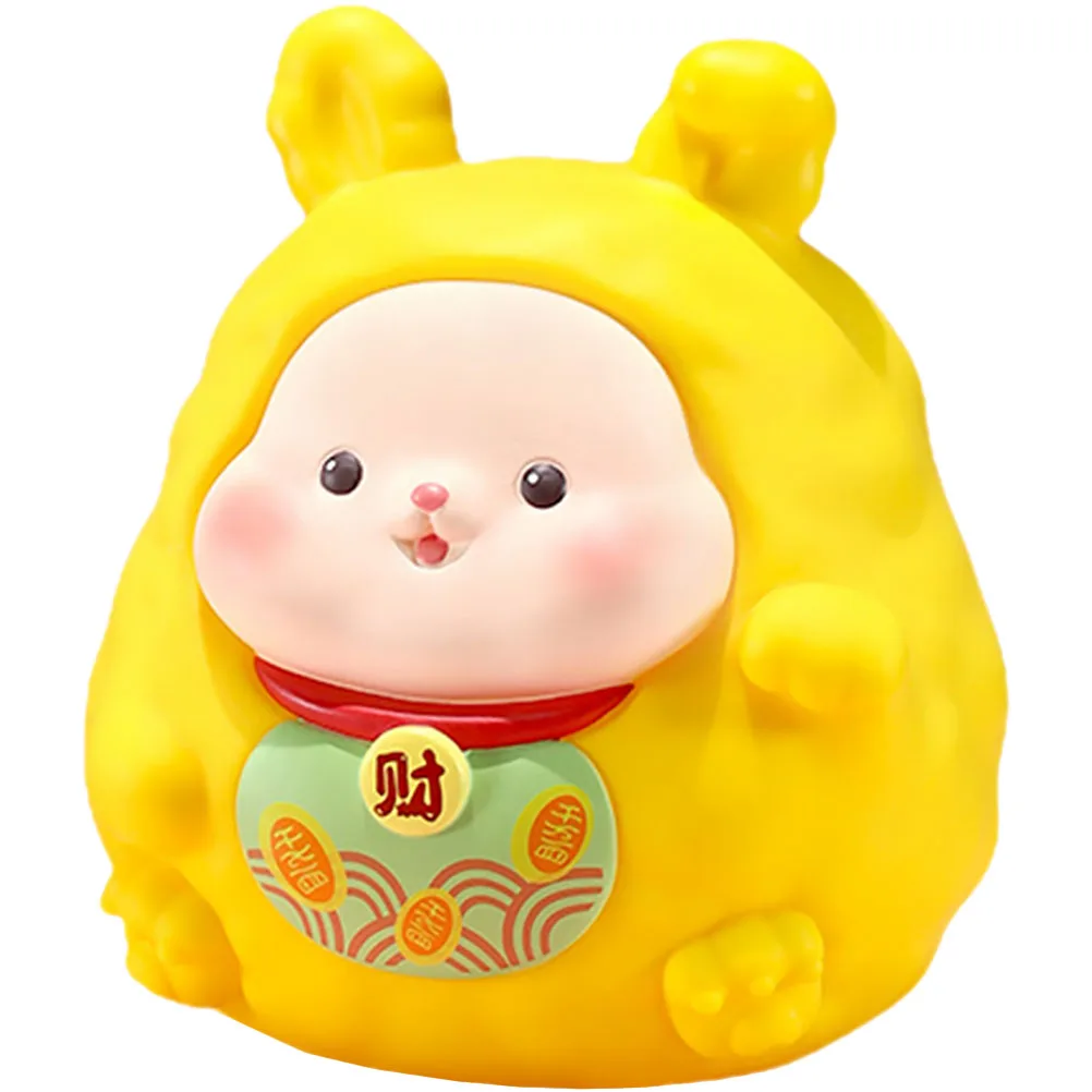 

Cute Rabbit Shaped Piggy Bank Large Capacity Kids Coin Jar Bunny Decorative Money Box Gift For Birthday Christmas Zodiac Year