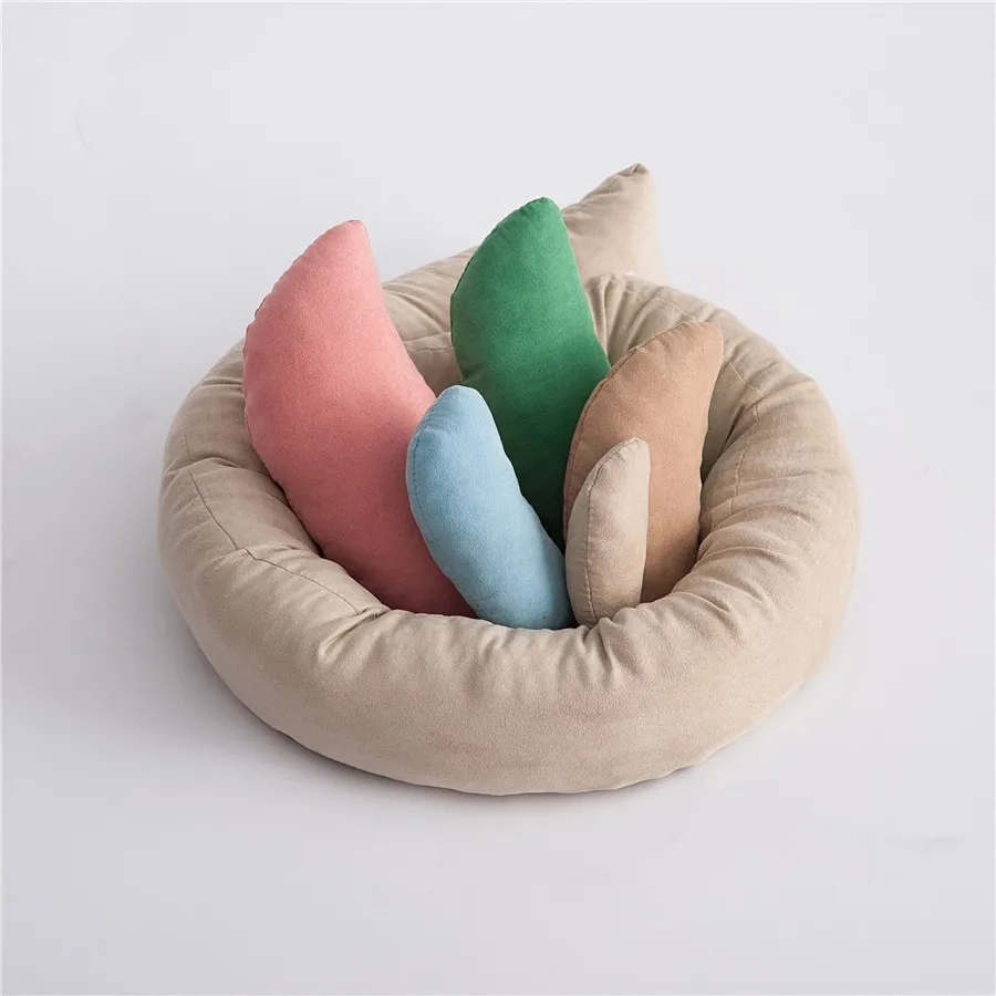 Set Cuscino E Materassino Per Fotografia Neonati: Morbido, Anti-pilling, 5 Colori, Per Baby Shower E Pose - 4