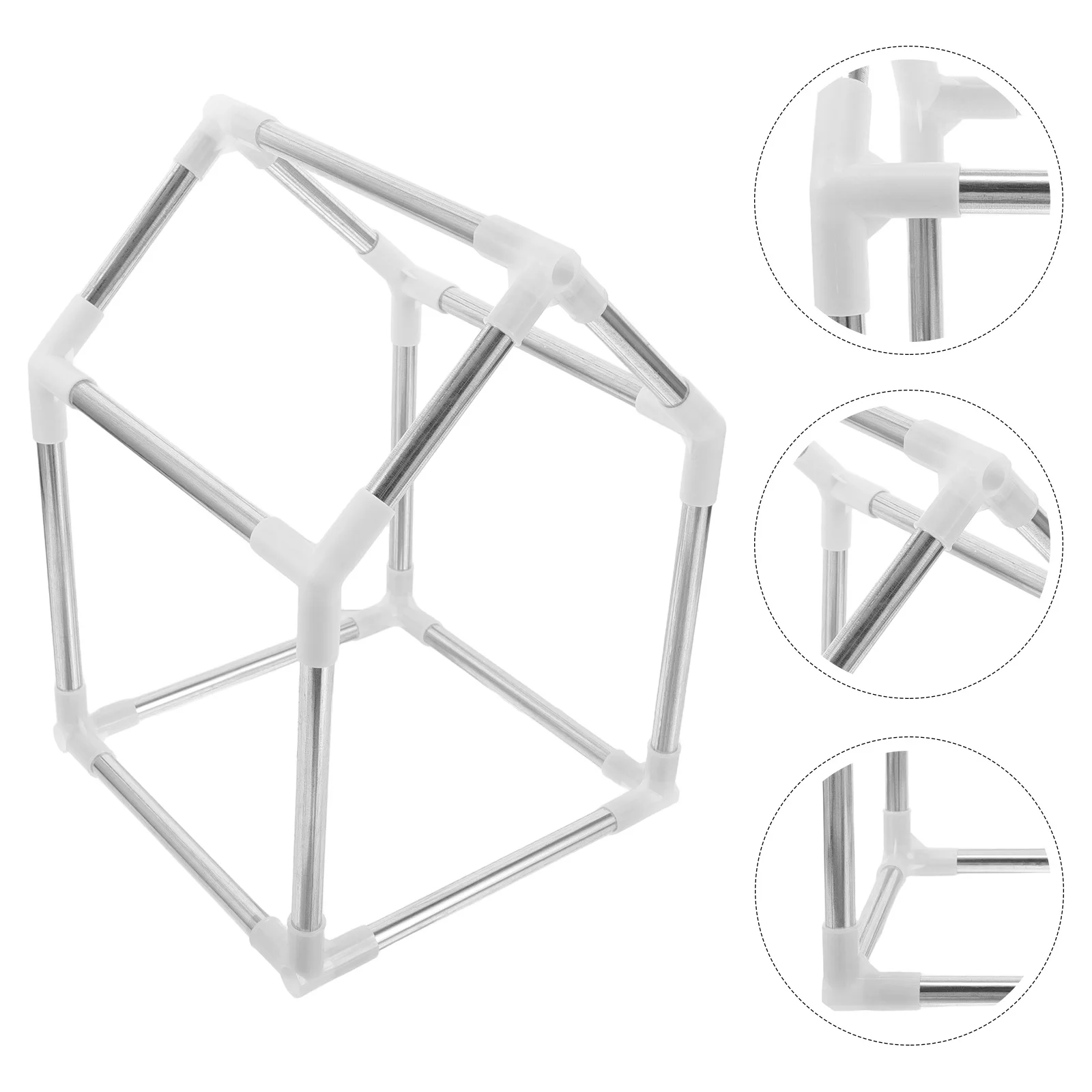 

Mini House Frame DIY Kids Play Tent Structure Kit for Children Pet Indoor Outdoor Metal Assembly Playhouse Fun Creative Activity