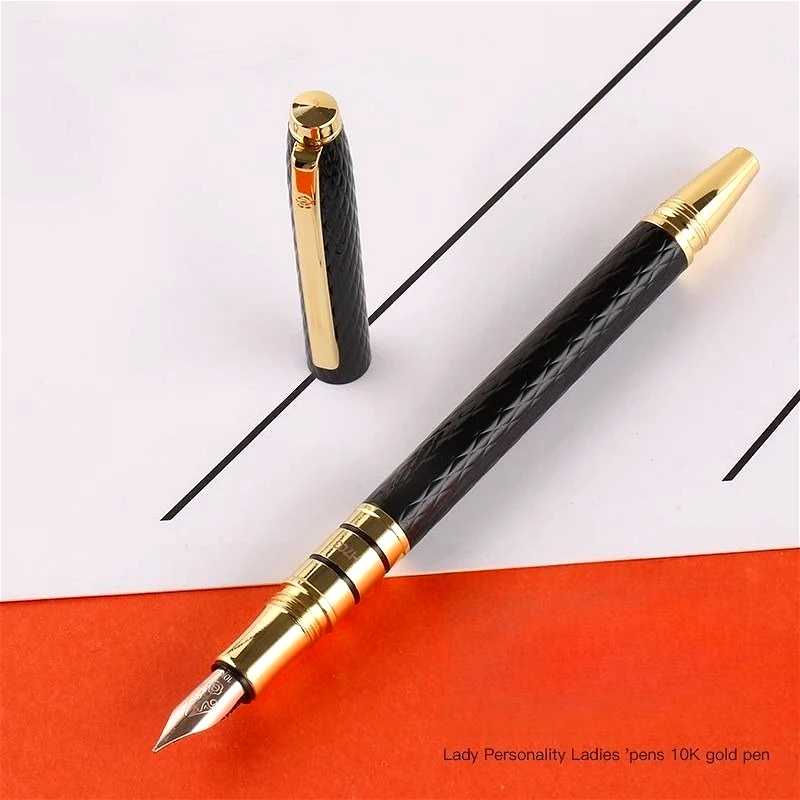 new-sale-hero-h703-fishscale-carved-gold-fountain-pen-for-women-men-business-office-10k-tip-05f-school-supplies-calligraphy-pen