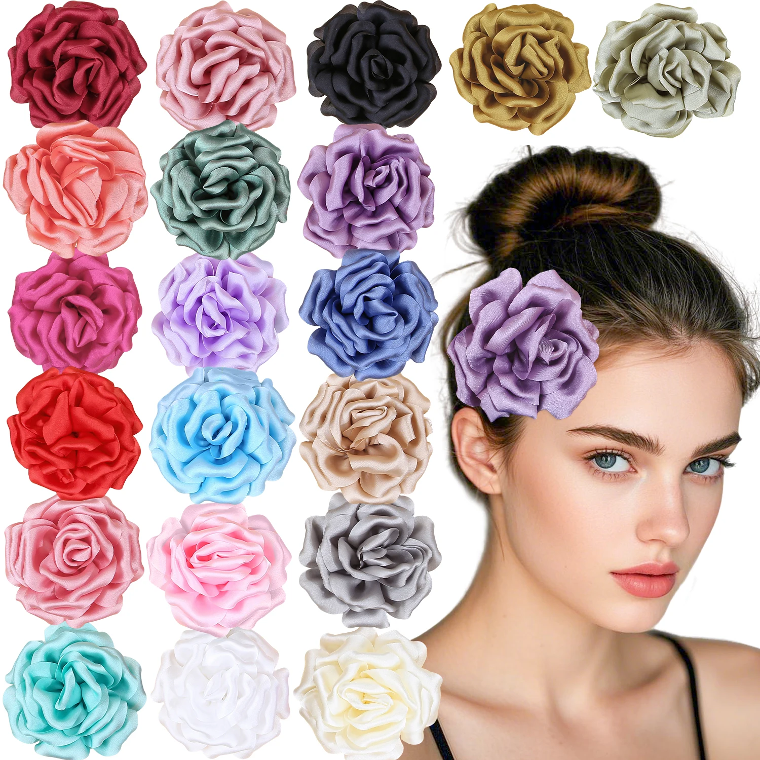 

4 шт., заколка для волос с цветком для девочек, заколки с цветочным принтом, детские заколки из сплава для девочек, детские модные аксессуары для волос для девочек