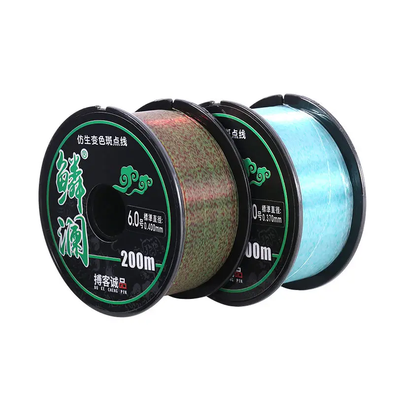 

Biomimetic Discolored Spotted Fishing Line Super Strong Spot Line Main Sub Line Strong Force Nylon Competitive Fishing Line Hook