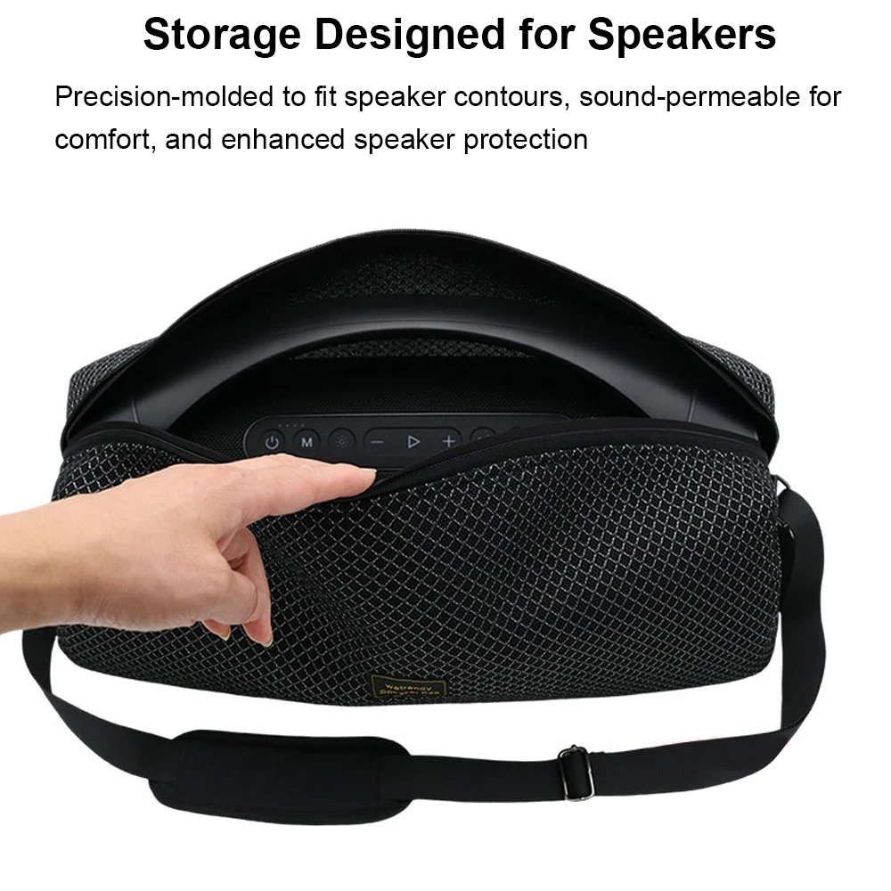 

Newest Portable Wireless Bluetooth-compatible Sound-Transmitting Fabric Pouches for YEAHBOX Max3 Speaker Storage Bag