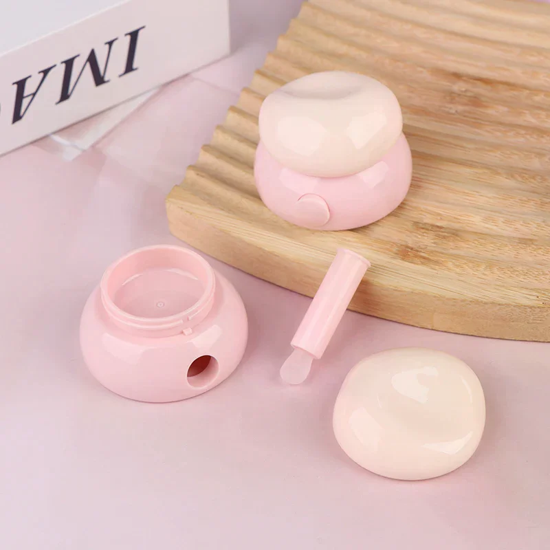 Mini pojemniki kosmetyczne 3,5g, puste słoiczki na makijaż, pielęgnację skóry, krem do twarzy, balsam do ust z silikonową łyżeczką, butelki wielokrotnego użytku